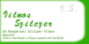 vilmos szilczer business card